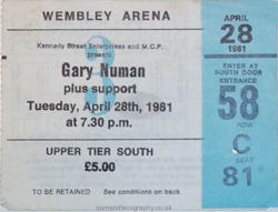 London Ticket 1981